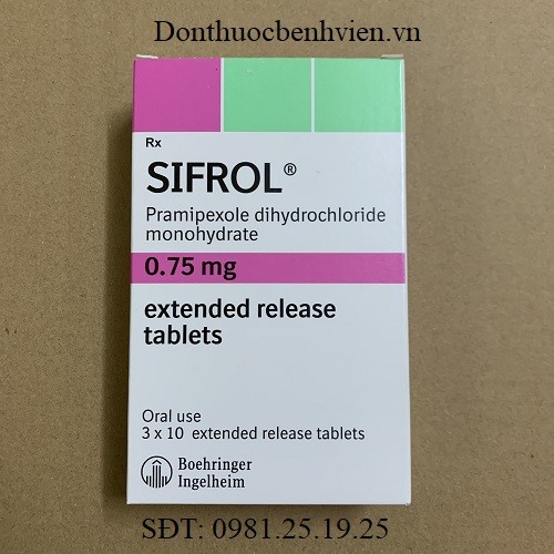 Thuốc Sifrol 0.75mg