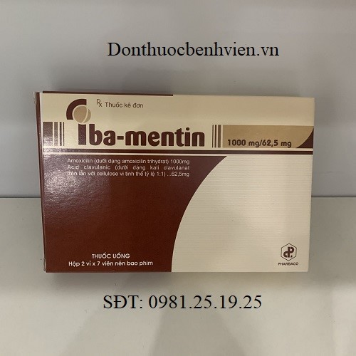 Thuốc Iba-Mentin 1000Mg/62.5Mg