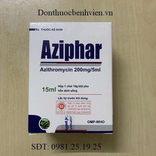 Thuốc Aziphar 200mg/5ml