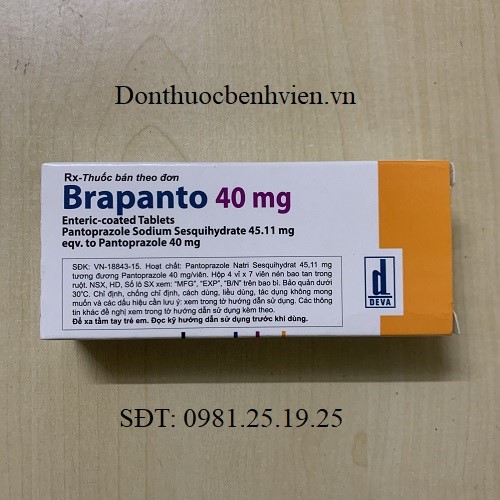 Thuốc Brapanto 40mg