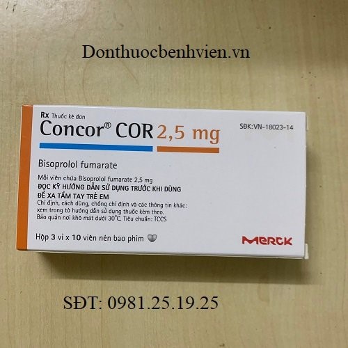 Thuốc Concor COR 2.5mg