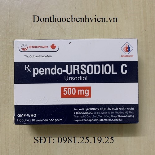 Thuốc Pendo-Ursodiol C 500mg Domesco