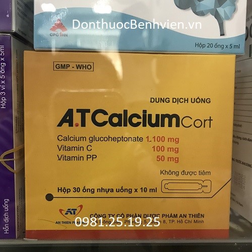 Dung dịch uống A.T Calcium Cort