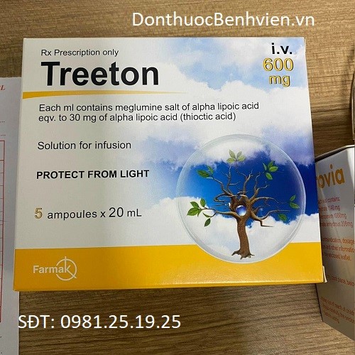 Dung dịch tiêm Treeton 600mg/20ml