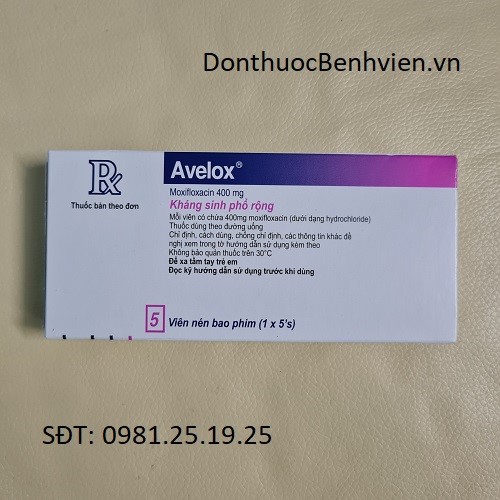 Viên uống kháng sinh phổ rộng Avelox 400mg