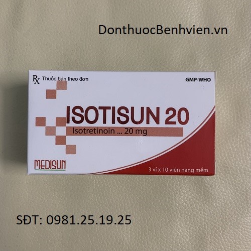 Viên uống Thuốc Isotisun 20mg