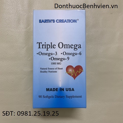 Viên uống bổ tim mạch Triple Omega 1000mg