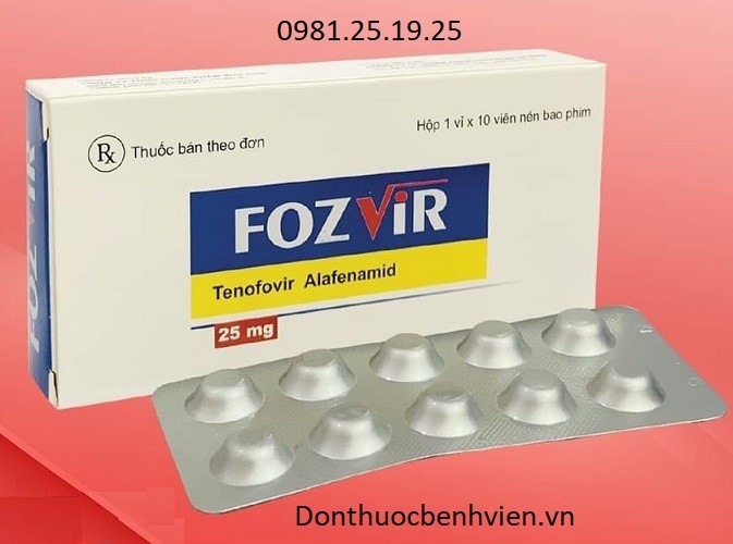 Thuốc Fozvir 25mg