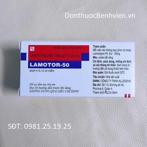 Viên uống Thuốc Lamotor 50mg