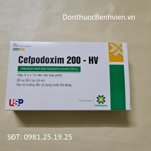 Thuốc Cefpodoxim 200 - HV