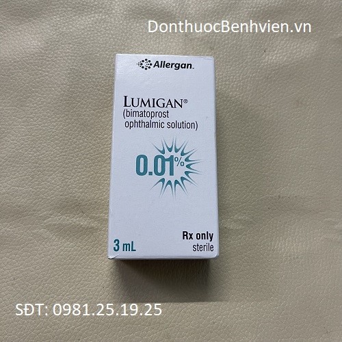 Dung dịch nhỏ mắt Thuốc Lumigan 3ml