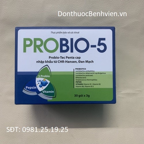 Gói bột pha hỗ trợ tiêu hóa Probio - 5