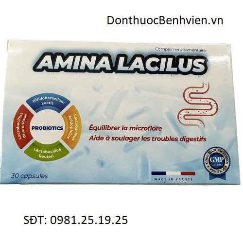 Viên uống hỗ trợ tiêu hóa Amina Lacilus