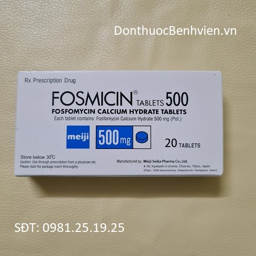 Thuốc Fosmicin Tablets 500mg