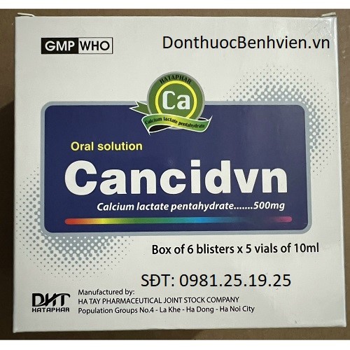 Dung dịch uống Thuốc Cancidvn 10ml