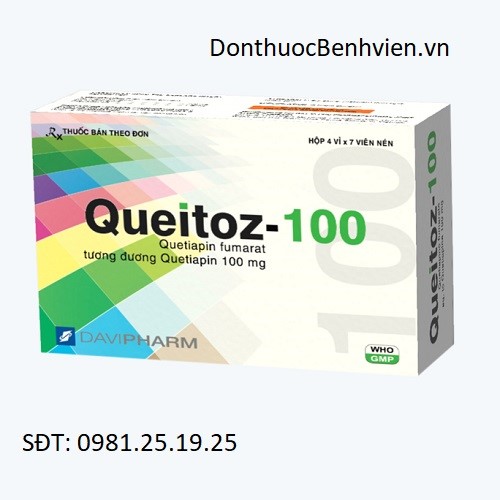 Viên nén Thuốc Queitoz 100mg Davipharm