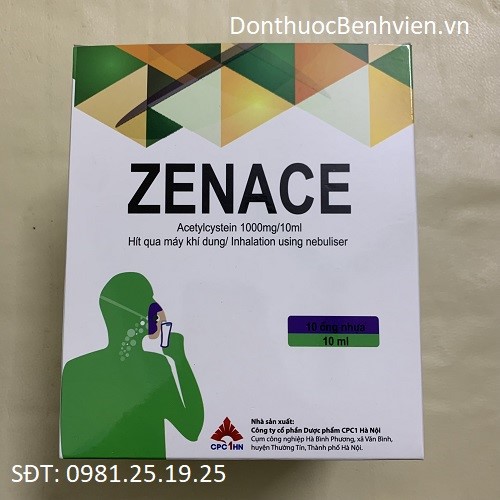 Thuốc Zenace 1000mg/10ml - Hít qua máy khí dung