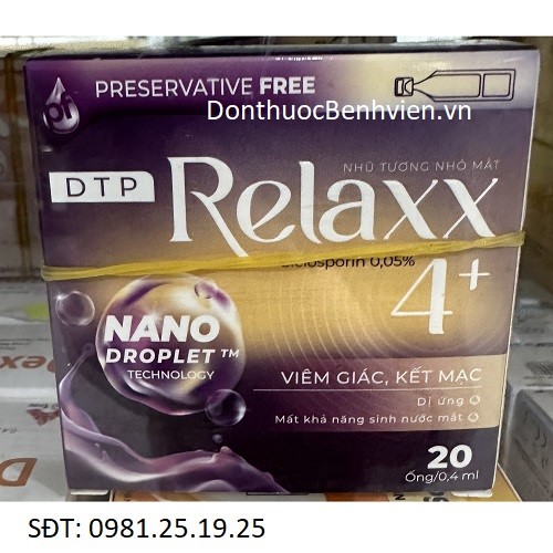 Nhũ Tương nhỏ mắt DTP - Relaxx 4+