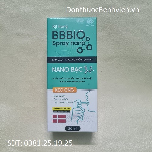 Xịt họng BBBIO Spray Nano 30ml