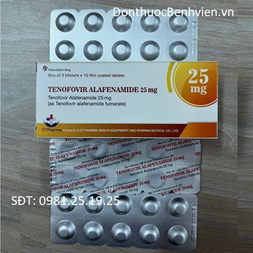 Thuốc Tenofovir Alafenamide 25mg CTPharma
