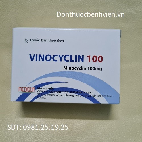 Viên nang Thuốc Vinocyclin 100mg Medisun