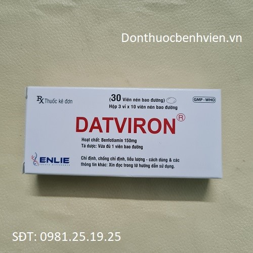 Viên nén bao đường Thuốc Datviron 150mg