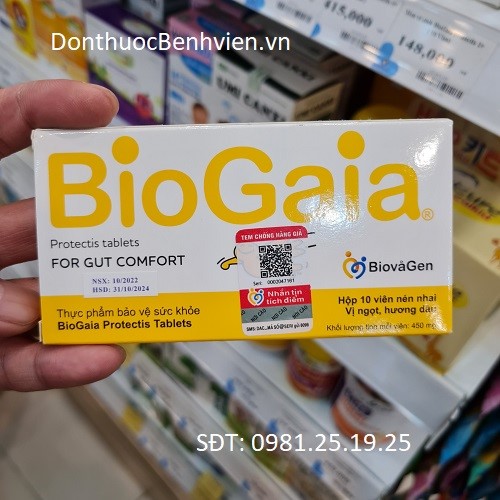 Viên nén nhai Biogaia Protectis Tablets