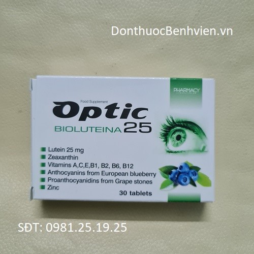 Viên uống bổ mắt Optic Bioluteina 25