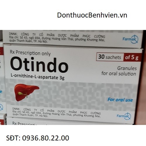 Bột pha uống Thuốc Otindo 3g