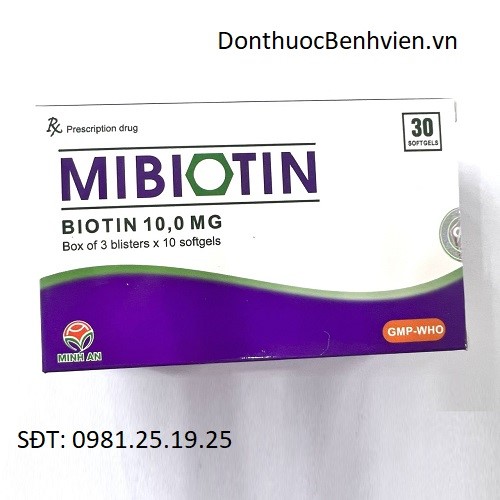 Viên nang mềm Thuốc Mibiotin 10mg