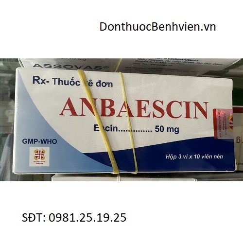 Viên nén Thuốc Anbaescin 50mg