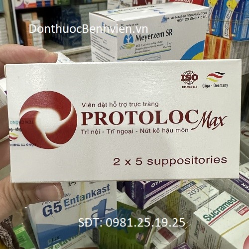 Protoloc Max - Viên đặt hỗ trợ trực tràng