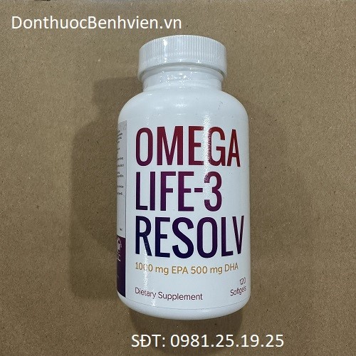 Viên nang mềm uống Omega life-3 Resolv