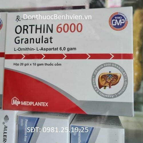 Thuốc Cốm Pha Hỗn dịch Orthin 6000 Granulat