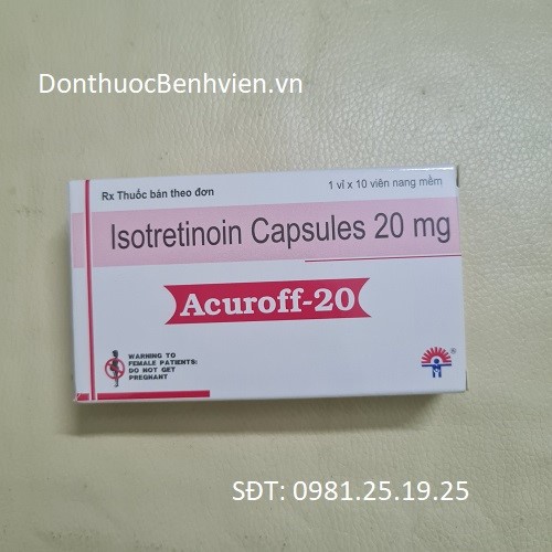 Viên nang mềm Thuốc Acuroff 20mg