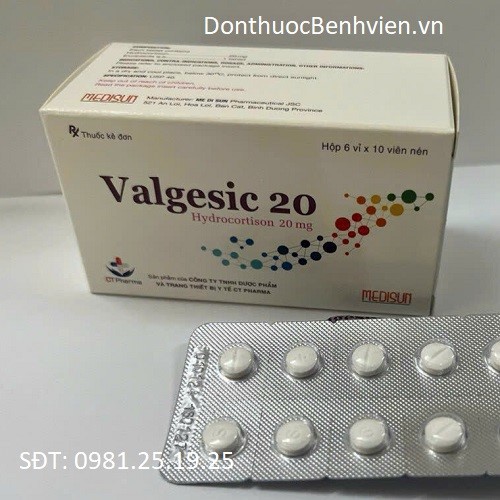 Viên nén Thuốc Valgesic 20mg Medisun