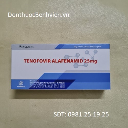 Viên uống Tenofovir Alafenamid 25mg Pharbaco