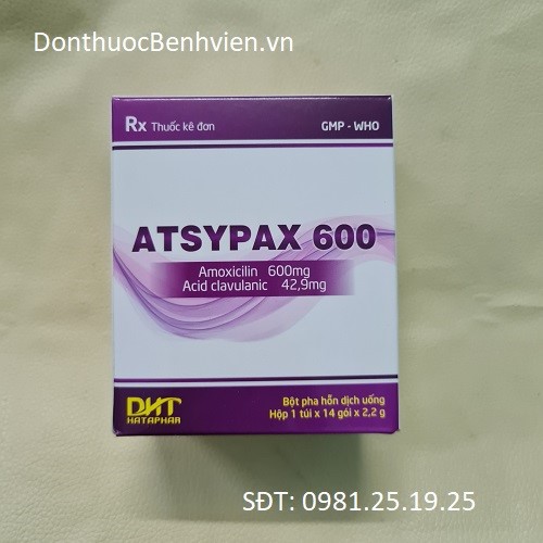 Bột pha hỗn dịch uống Thuốc Atsypax 600