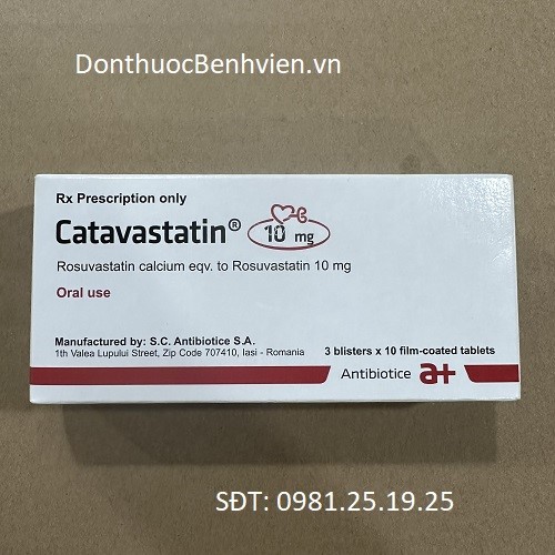 Viên Uống Thuốc Catavastatin 10mg