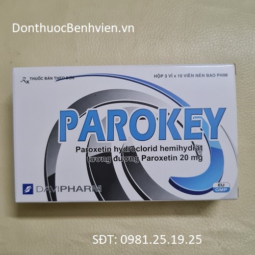 Viên nén bao phim Thuốc Parokey 20mg