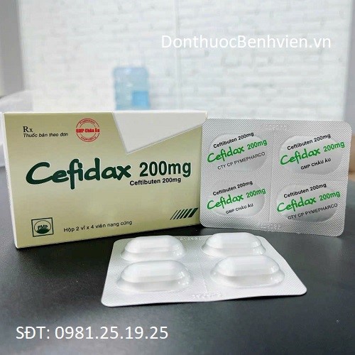 Viên nang cứng Thuốc Cefidax 200mg