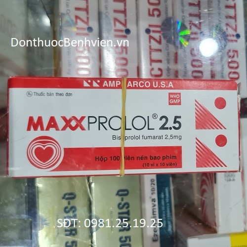 Viên nén bao phim Thuốc Maxxprolol 2.5mg