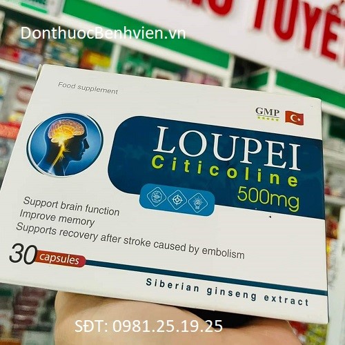 Viên uống bổ não Loupei Citicoline 500mg