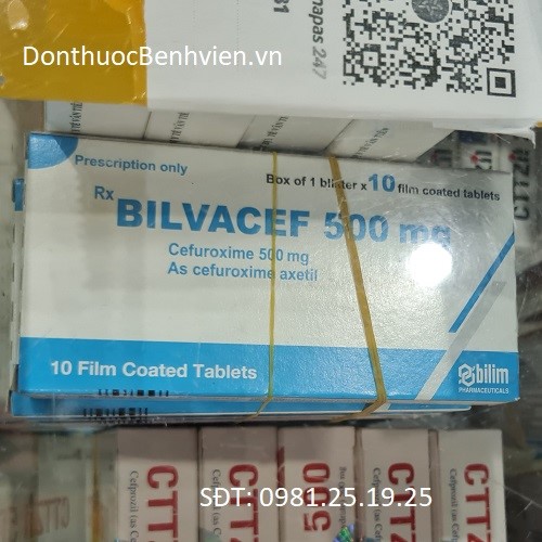 Viên uống Thuốc Bilvacef 500mg