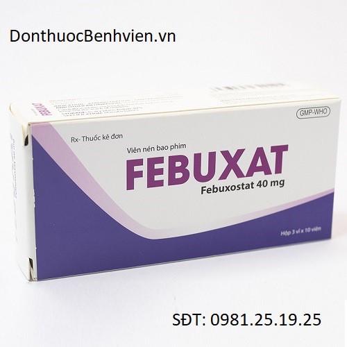 Viên nén bao phim Thuốc Febuxat 40mg