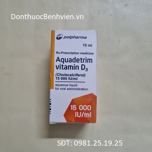 Dung dịch uống Thuốc Aquadetrim Vitamin D3 10ml