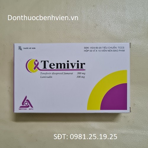 Viên nén bao phim Thuốc Temivir 300mg/100mg