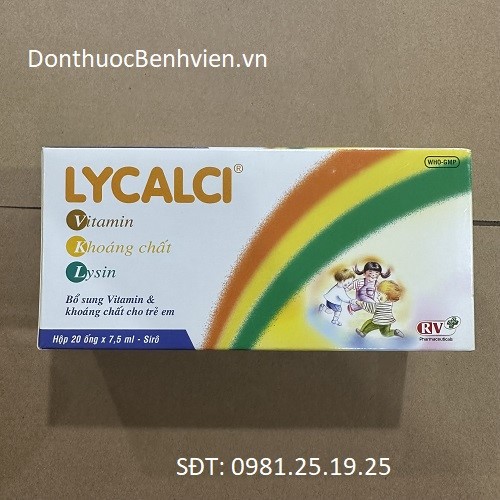 Thuốc Dung dịch uống Lycalci 7.5ml