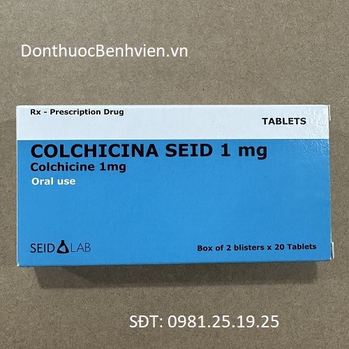 Viên uống Thuốc Colchicina Seid 1mg