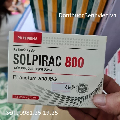 Cốm Pha dung dịch uống Thuốc Solpirac 800mg